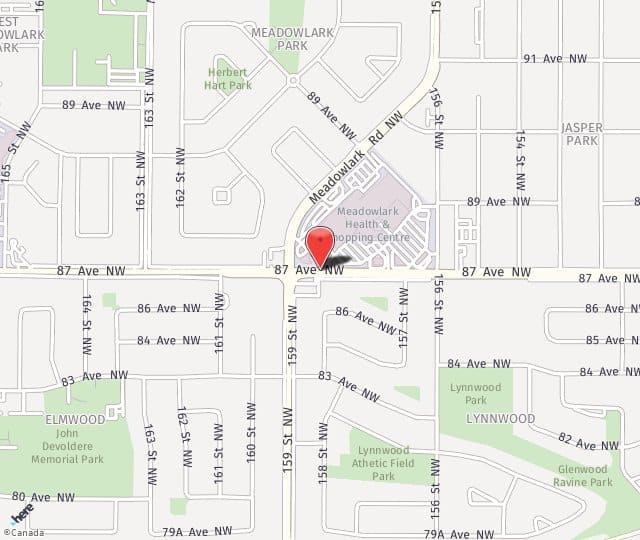 Location Map: 218 Meadowlark Health Centre Edmonton, AB T5R 5W9